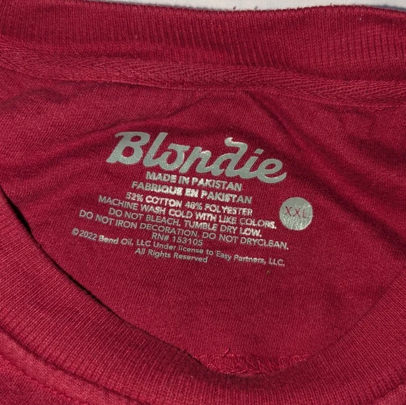 Vintage Style Women's XXL Blondie Graphic Print Crewneck Sweatshirt - Picture 4 of 4